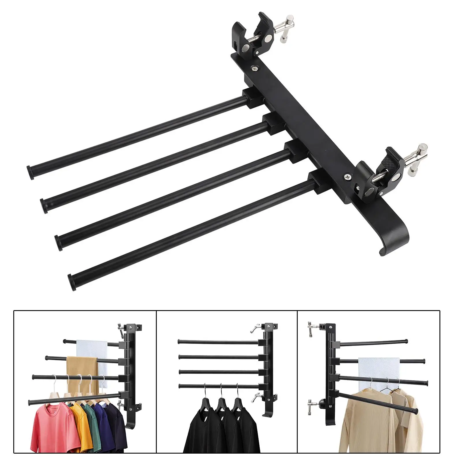 

RV Clothes Drying Rack Wind Proof Accessories for Outdoor Bathroom SUV
