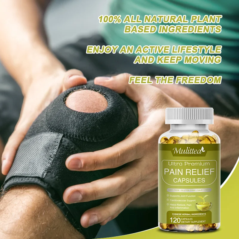 Mulittea Pain Relief Capsules for Joint Health Anti Inflammatory Knee Muscle Relieve Joint Pain Headaches