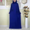 110716-d02bd4.jpg Nouveau Ramadan coton robe femmes recueillir taille Double chapeau Abaya femmes musulmanes ample Maxi caftan dubaï turquie Islam vêtements de prière