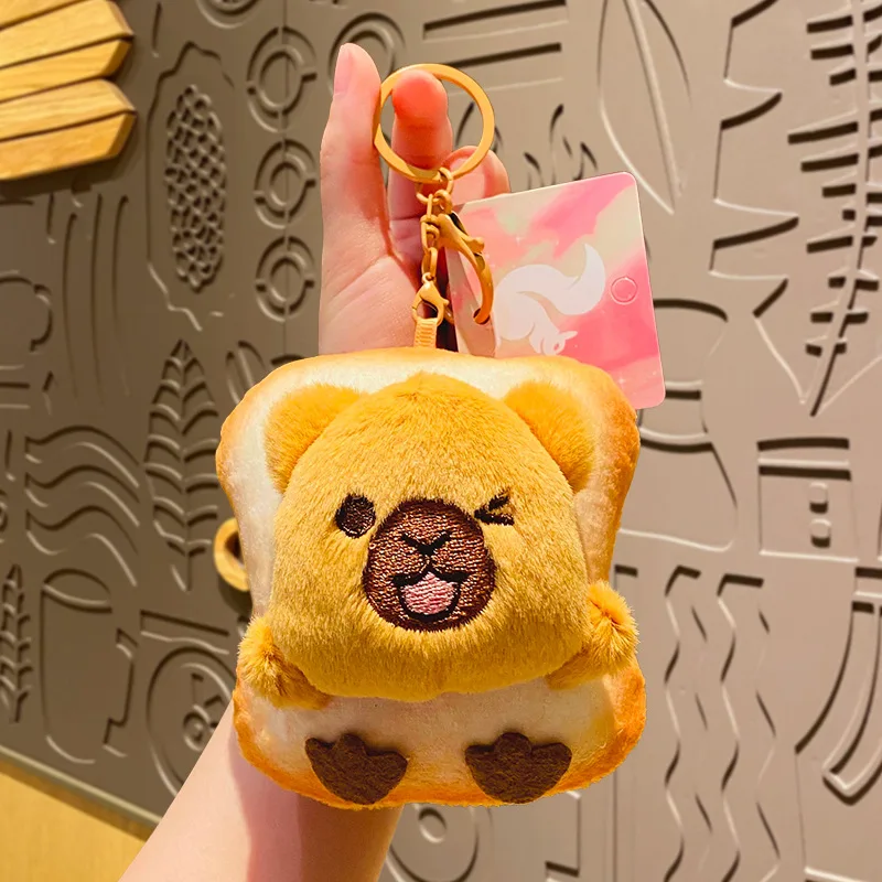 

Новая мультяшная имитация потрясающей капибары, модная Милая подвеска в виде маленького животного, плюшевый рюкзак капибара