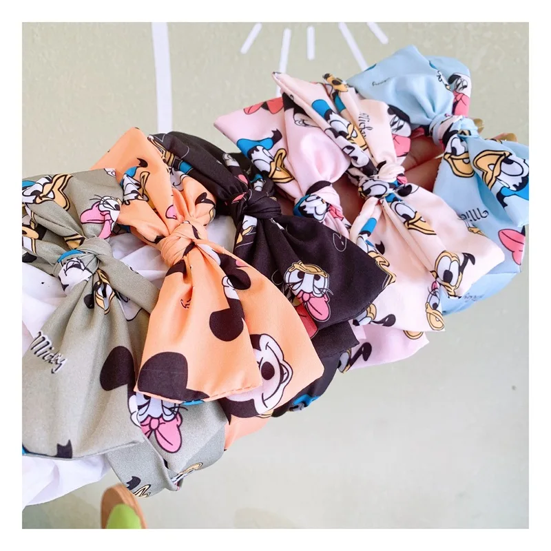 Disney cartoon Frozen children head hoop bow hair pin doll accessories headband princess cosmetic headwear girl birthday gift