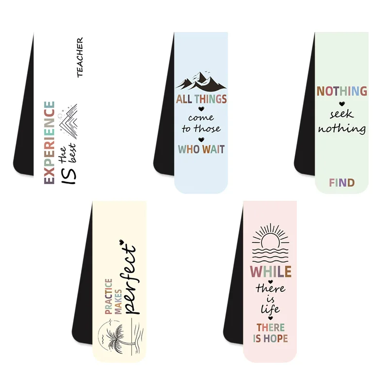 4 יחידות סדרת משפטים מעוררי השראה סימניות מגנטיות 4 יחידות סדרת משפטים מעוררי השראה סימניות מגנטיות לקריאת עמודי ספרים Annota