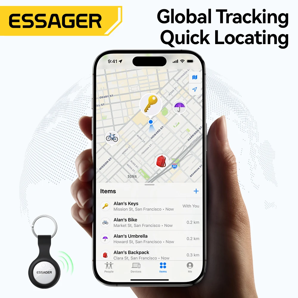 ESSAGER Tracker with GPS for iPhone