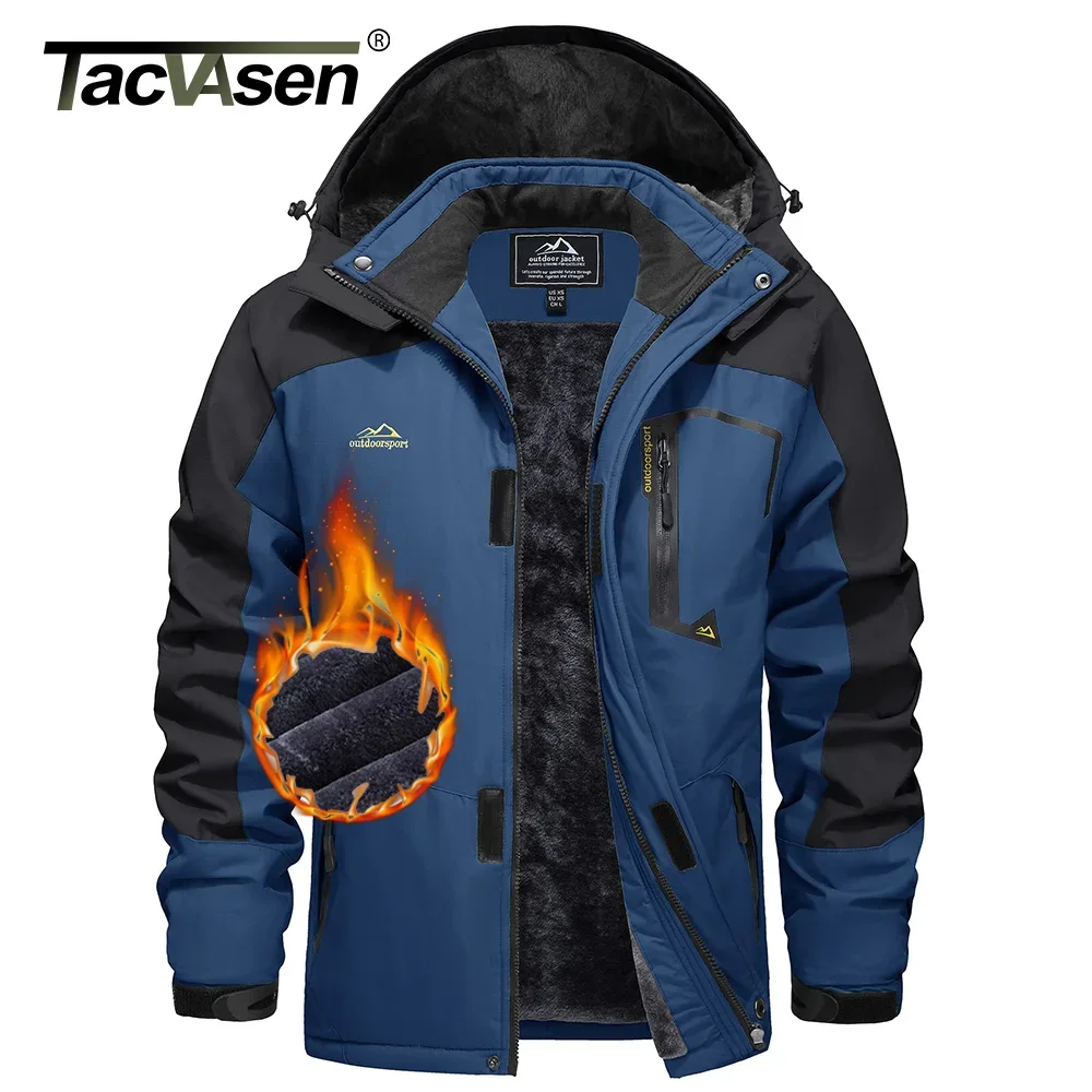 Chaqueta Softshell TACVASEN Para Hombre Con Forro Polar Negra, Talla L