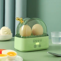 120W Mini Electric Egg Boiler Smart Steamer Timing Egg Cooker Breakfast Machine 2 Eggs Portable Steamer Automatic Power Off 220V 2