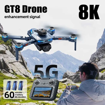 Originale GT8 Drone 8K Professionale 4K HD Macchina Fotografica 5G Motore Brushless Fotografia Aerea Flusso Ottico con schermo RC Quadcopter