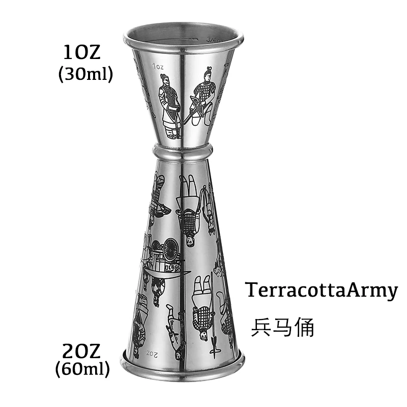 Premium Double Cocktail Jigger for Bartending - Precision Drink Measuring Tool