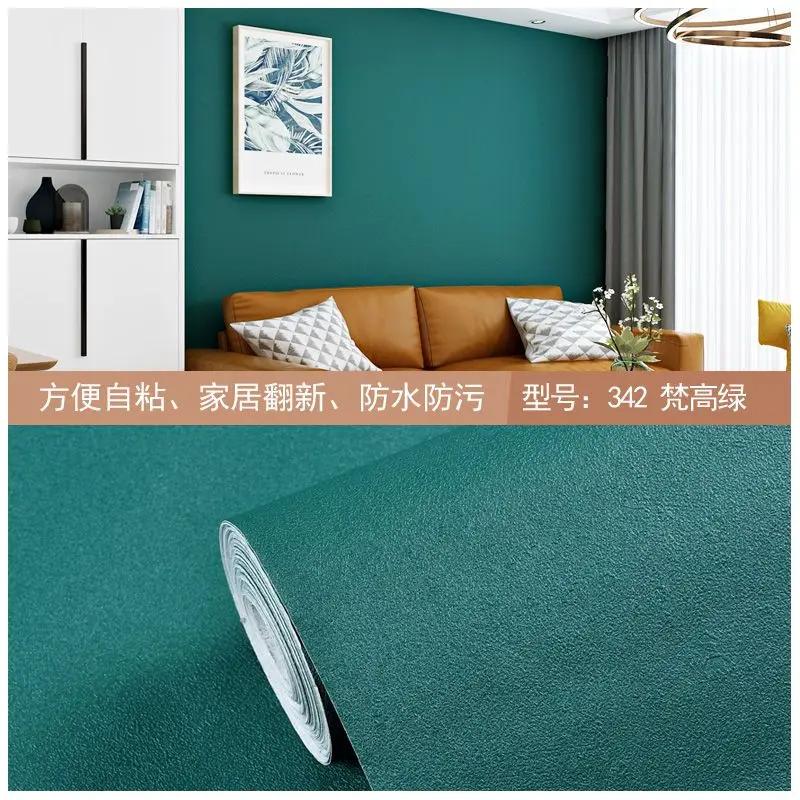 Matte Solid Color Self-Adhesive Vinyl Wallpaper for Cabinets and Furniture Renovation