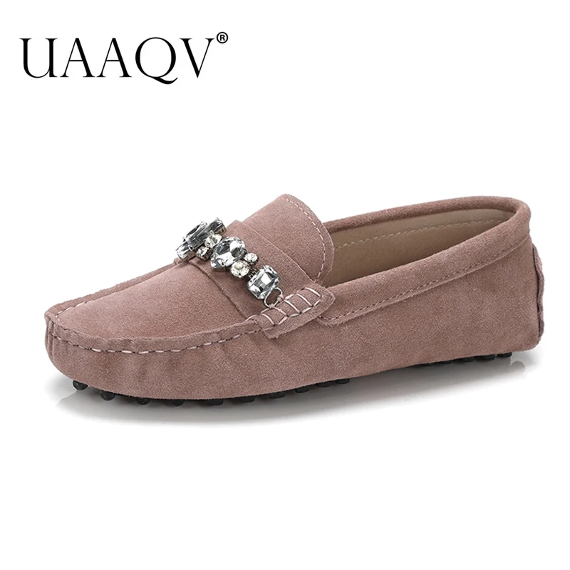 Туфли UAAQV женские из 100% натуральной воловьей кожи, Повседневная модная обувь на плоской подошве, для вождения, кожаные лоферы, весна-осень