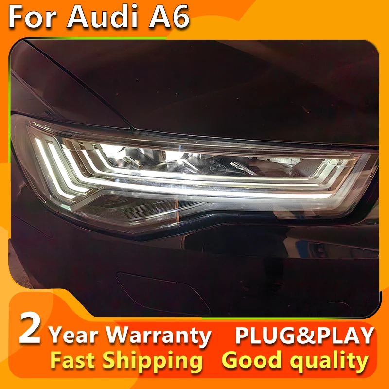 

Car Styling Head Lamp for Audi A6 Full LED Headlight 2012-2015 A6L C7 Headlights LED DRL With Dynamic Tuning Signal