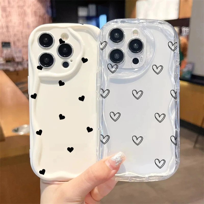 Gradient Love Heart Phone Case