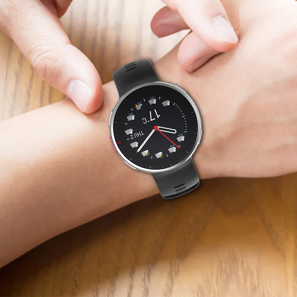 Dual-Color Silicone Adjustable Smartwatch Band - Enhanced Replacement Strap