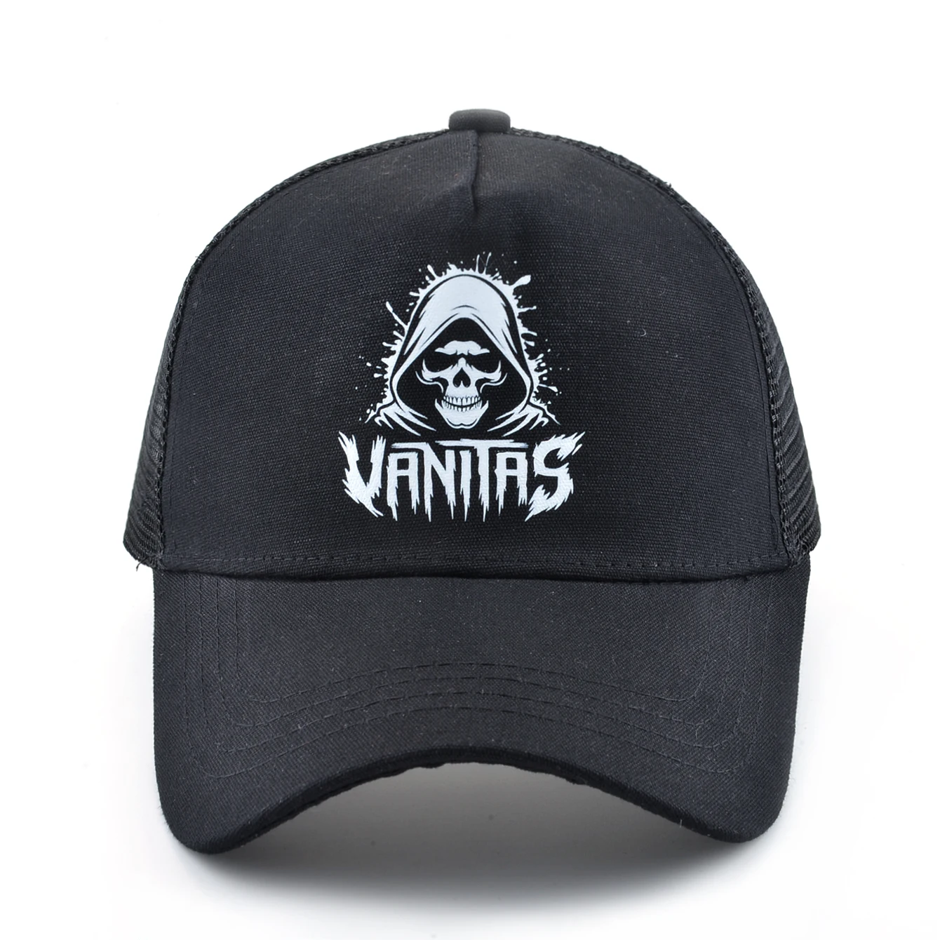 Sommer Baseball Cap Outdoor Atmungsaktive Mesh Trucker Cap Männer Frauen Druck Schädel Snapback Hip Hop Caps Einstellbare Schirmmütze – Detail 26