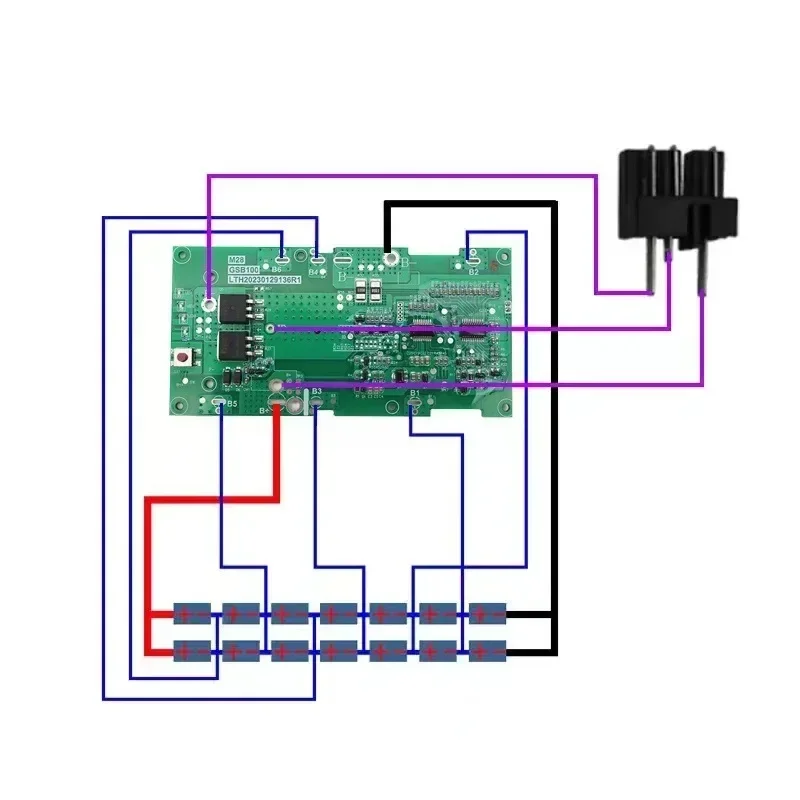 Enhanced Lithium-ion Battery Plastic Case with PCB Charging Protection Circuit