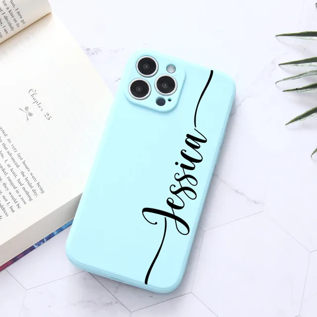 Photo Case Custodia Personalizzata Per IPhone 15, 14, 13, 12, 11, XR - Silicone Sottile Con Nome, Regalo Perfetto Cover IPhone Personalizzata Con Nome - Foto 4