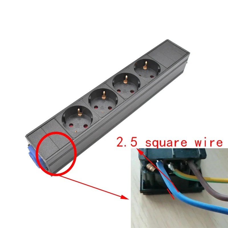 Фото Удлинители питания PDU Schuko Powerlink box усилитель мощности аудио 3P авиационная powercon plug 2-11 AC ЕС Корея 4,8 4,0 стандартная розетка №5
