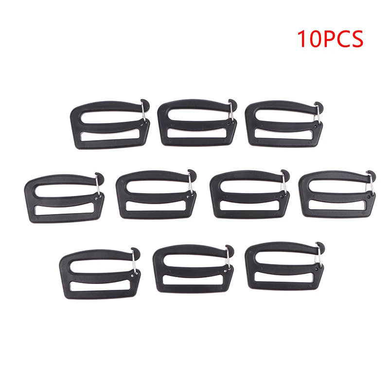 

10pcs DIY G Hook Webbing Buckles Quick Release 25/38mm Backpack Bag Clips For Luggage Sack Hiking Backpack Strap Outdoor