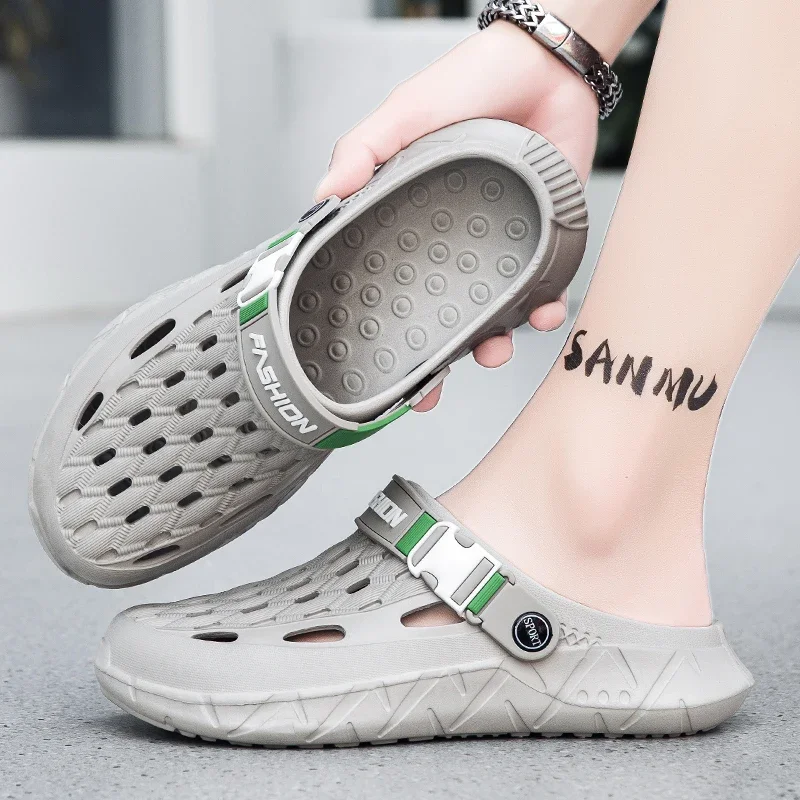 Summer men's sandals, anti-slip thick-soled, indoor and outdoor anti-slip beach slippers, large-sized sandals, shoes for men