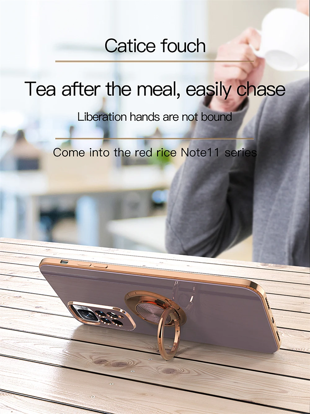 Ring Holder Soft Plating Case For Xiaomi Redmi Note 11 Pro 10 9T K50 K40 Mi 12 11T Pro 10 T Lite Ultra POCO M3 M4 Pro Thin Cover