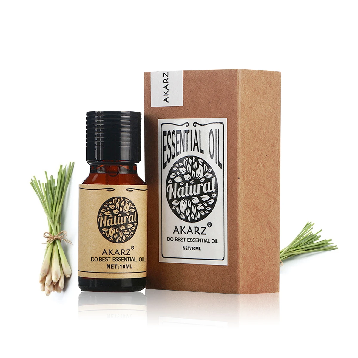 Akarz Lemon Grass Essential Oil Natural Aromatherapy Prevent Beriberi