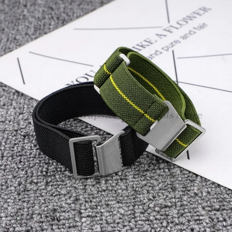 Versatile Parachute Elastic Nylon Watch Strap - Outdoor Sport & Military Style Accessory