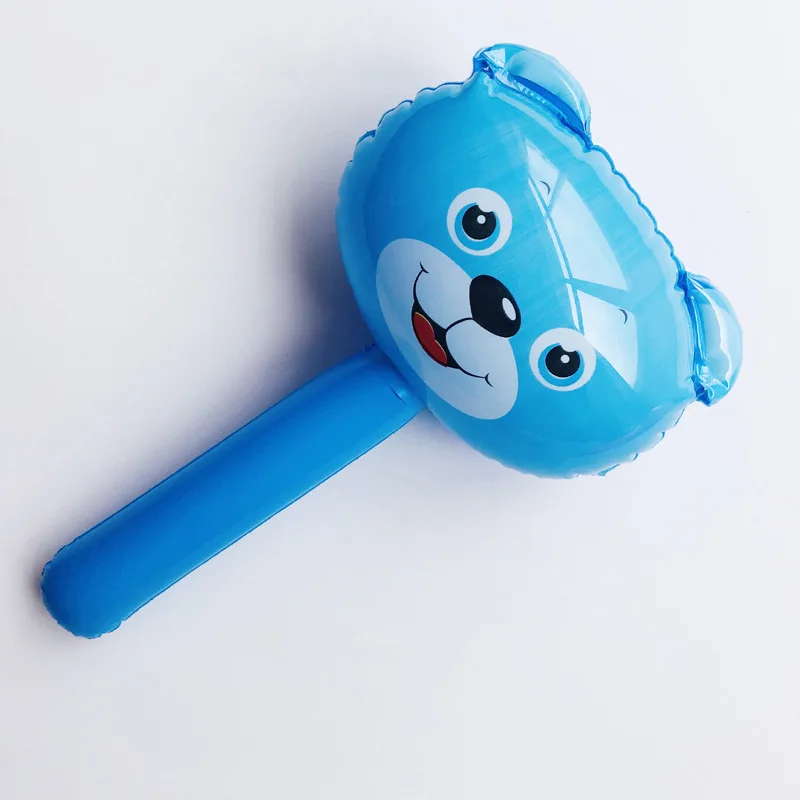 1Pc/6Pc Inflatable Toy Cute Cartoon Kids Funny Blowing Animals Inflatable Toy Vent Balls Antistress Hand Balloo Frog Sticks Kid Doll Accessory