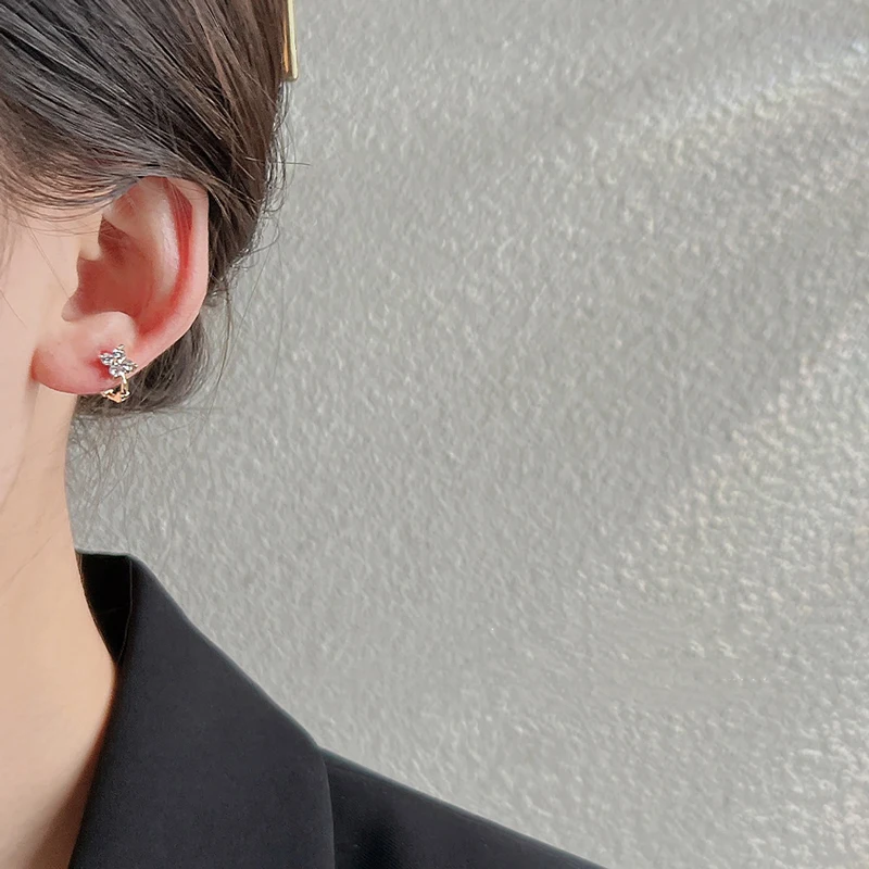 Ehhai GRA-zertifizierte runde Moissanit-Blumen-Creolen für Damen, 14K Gold Filled Huggie-Ohrringe, edler Schmuck, Geschenk, Pendientes – Detail 21