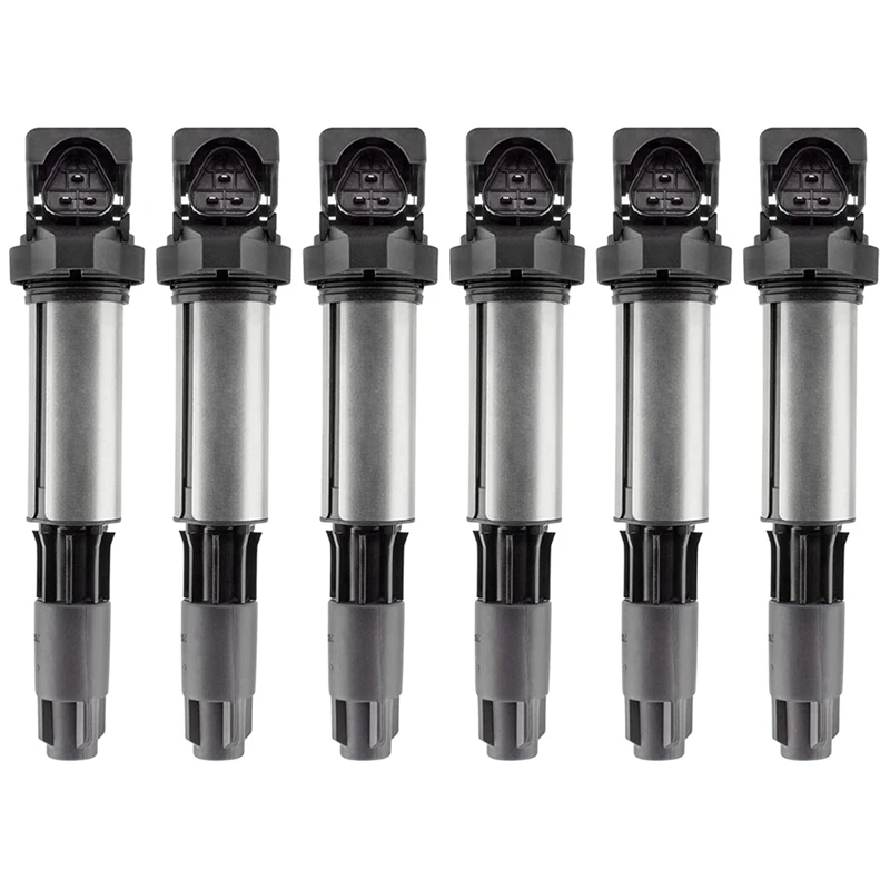 6Pcs Ignition Coil For BMW 3 5 7 Series X3 X5 X7 E46 E60 E65 Coil