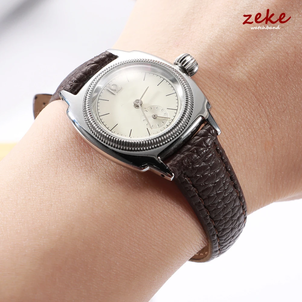 Elegant Gold Buckle Leather Strap - Versatile Brown & Black Bracelet