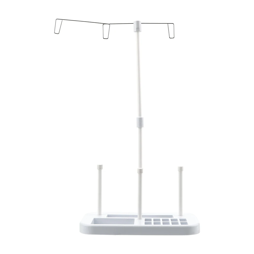 For Home Sewing Machine Spool Kit Adjustable Sewing Machine Needle Thread Bobbin 3 Embroidery Thread Spools Holder Stand