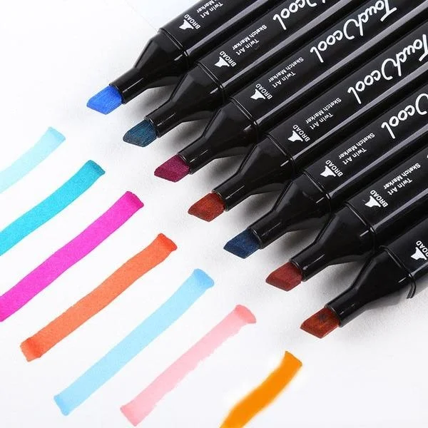 Touch Art Color Marker Pens 24/30/36/40/60/80 Pcs Set Painting Set