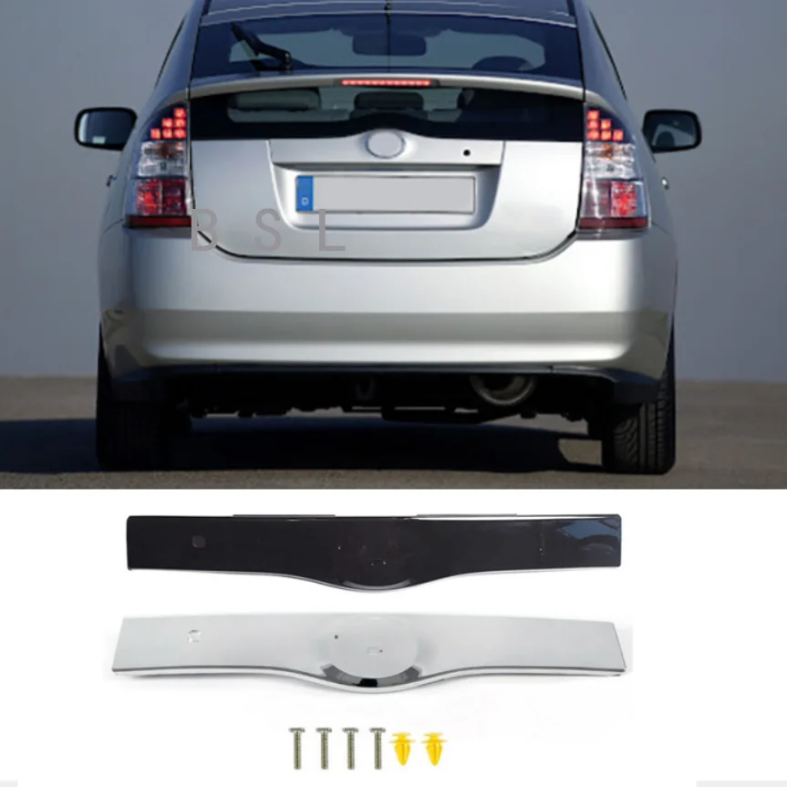 

Car Rear Tailgate Liftgate Garnish Handle Trim For Toyota Prius 2004 2005 2006 2007 2008 2009 Bright Black Chrome Accessories