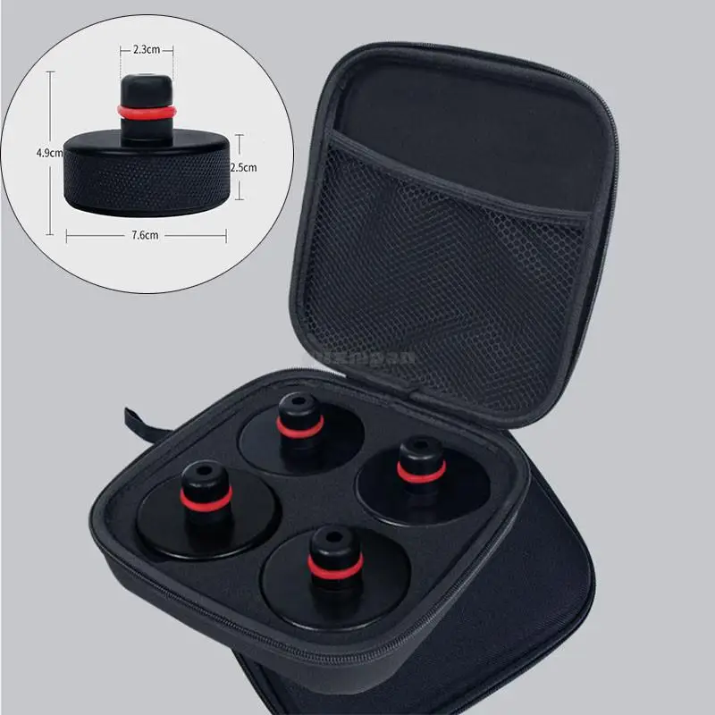 

For Tesla Model 3 Model S Model X Y 4Pcs New Jack Pad Adapter Rubber W/ Storage Case Bag Box Tool Lifting Safe Raise Heavy Duty