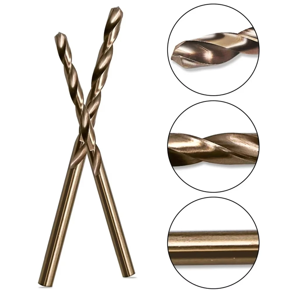 10pcs/set HSS M35 Cobalt Drill Bits 1-3mm for Metal/Stainless Steel – High-Speed Steel Cobalt Coated Drill Bits with Enhanced BEST SELLERS
