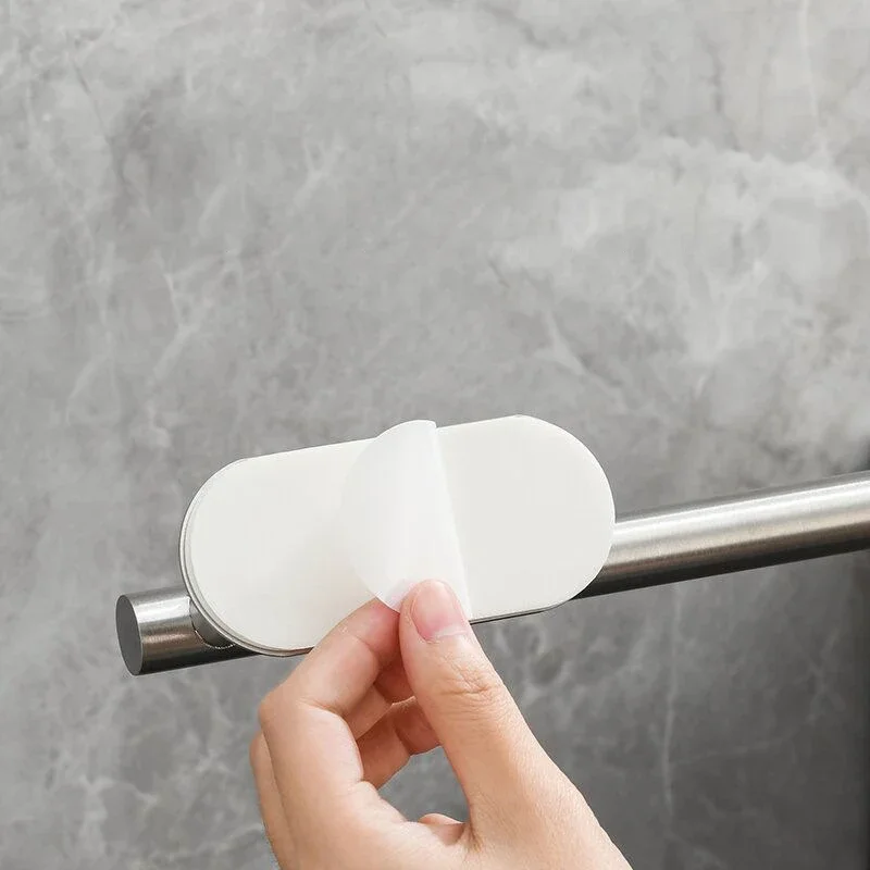 Towel Rack Towel Holder Self-Adhesive Towel Bar Holder Without Drilling Hole Tower Rack Hanger Shelf Storage Bathroom Towel Rod Bath Kitchen Rail