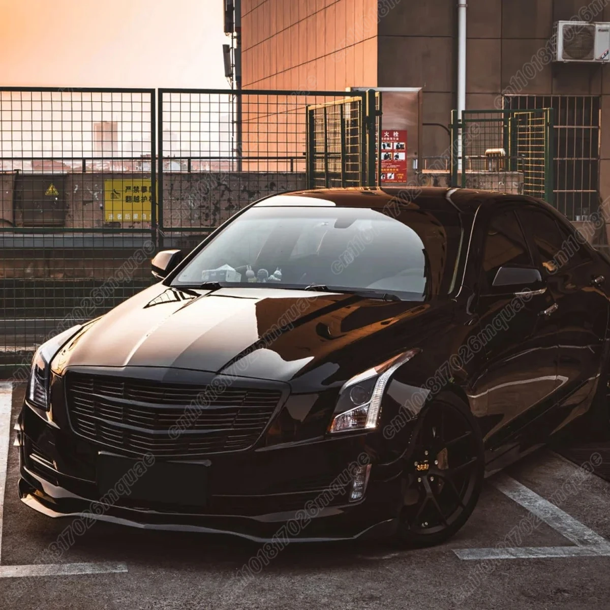Cadillac ATS 2015 2016 2017 2018 자동차 앞 범퍼 스포일러 바디 프론트 펜더 스플리터 장식 가드 액세서리