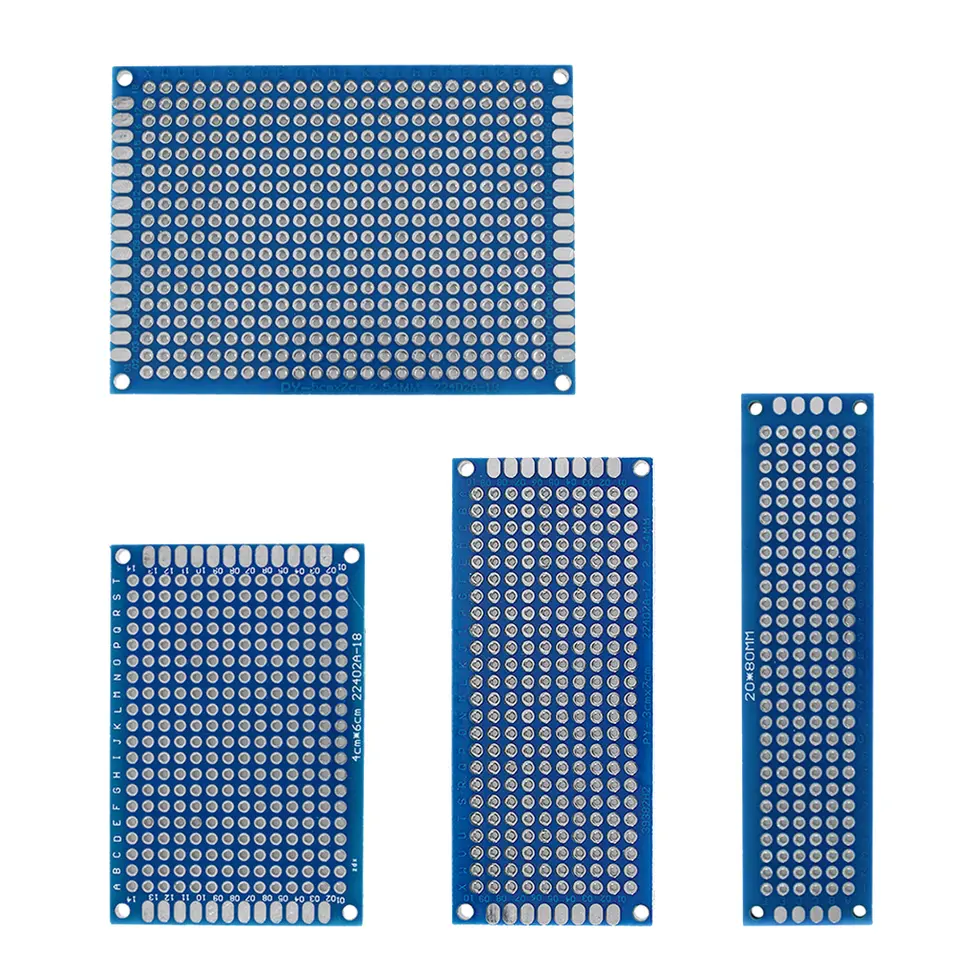 20pcs PCB Kit Board Prototype Breadboard Double Sided Circuit Boards Blue 2x8 3x7 4x6 5x7cm Universal PCB Experiment Boards DIY image 3