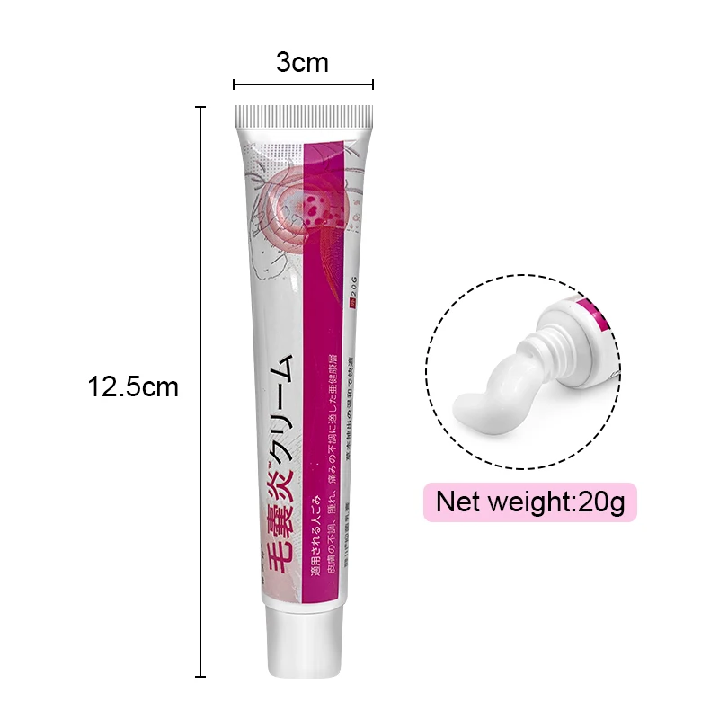 3Pcs Folliculitis Psoriasis Cream Treat Dermatitis Eczematoid Antibacterial Anti-Itch Herbal Medical Skin Care Ointment A1712