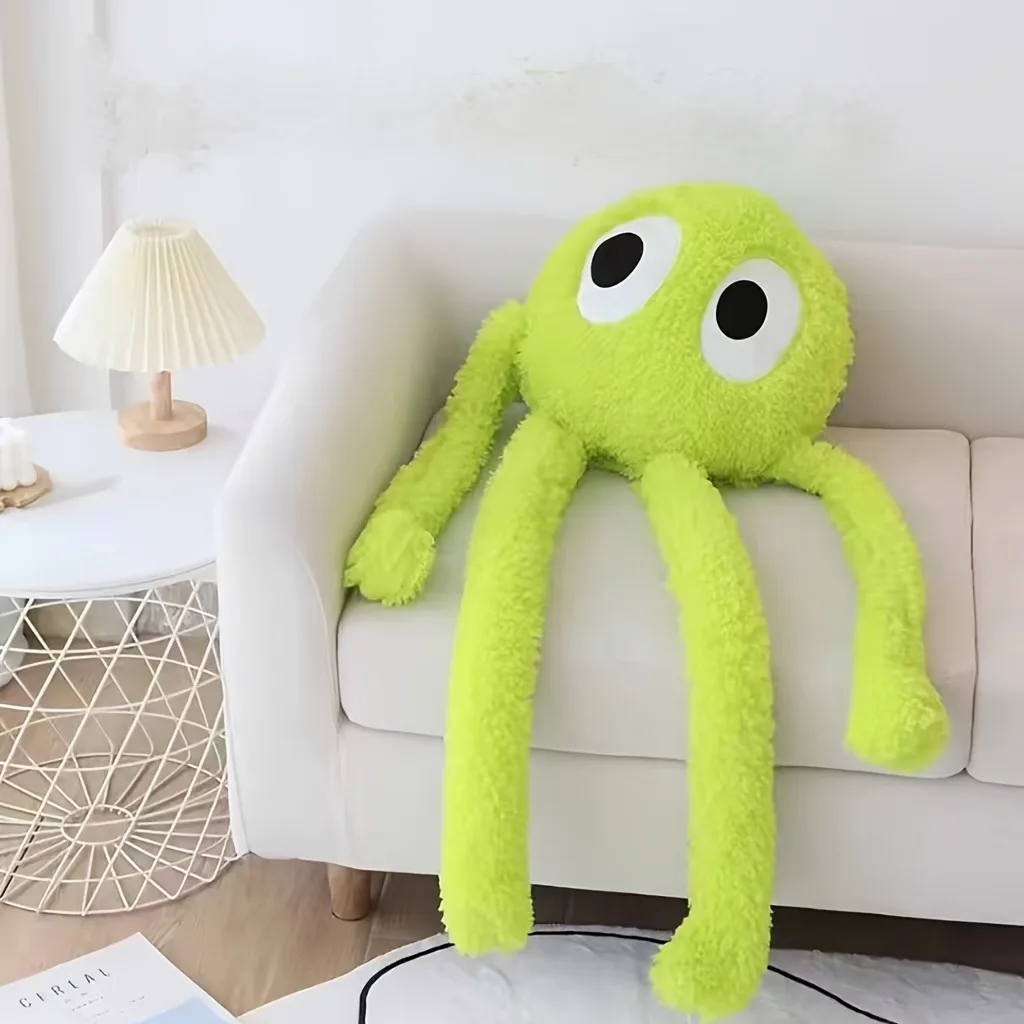 35.4Inch Adorable Long-Legged Octopus Plush Doll Pillow, Soft Stuffed Comfort Toy, Lovely Throw pillow Gift For Birthday&Holiday