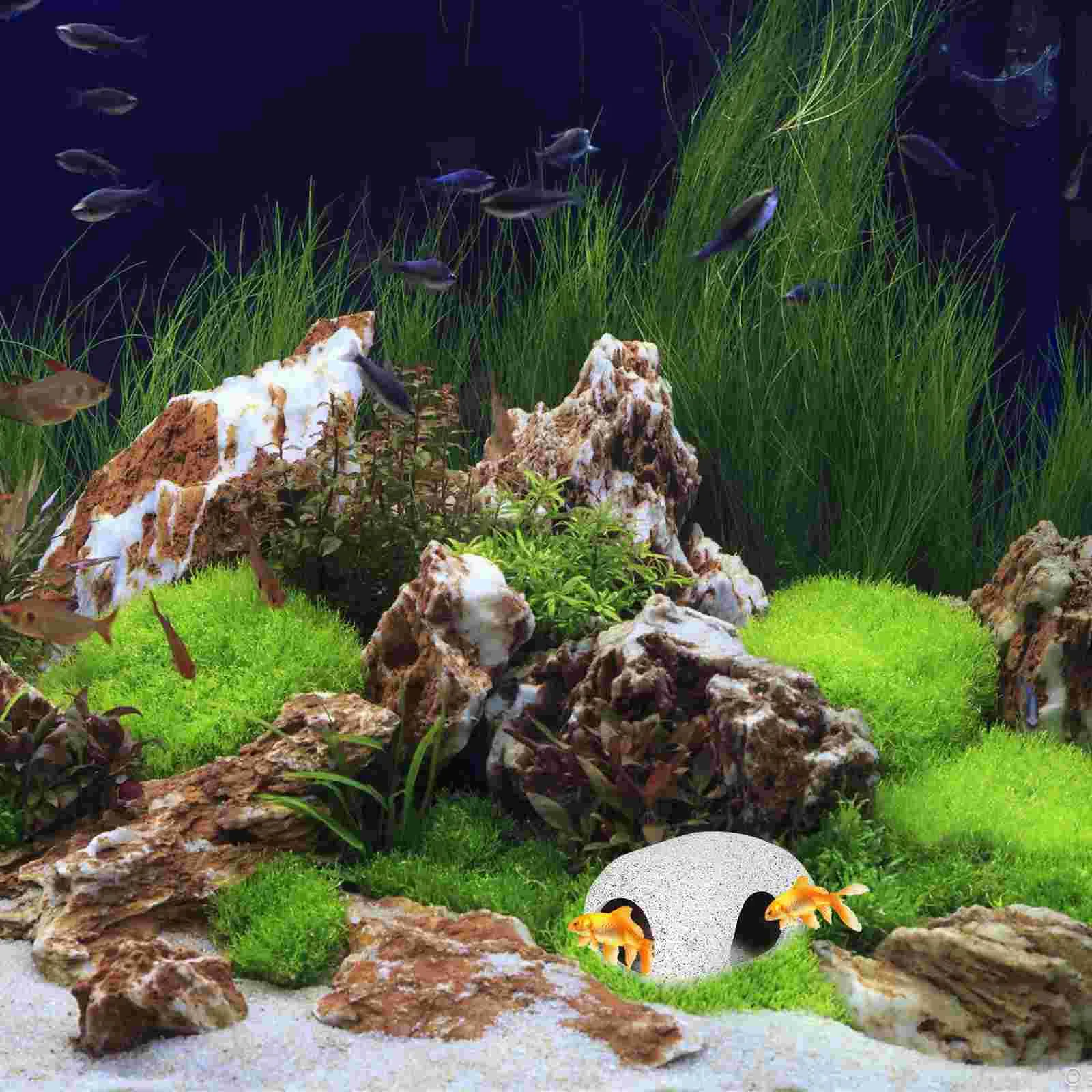 Ceramic Shrimp Cave Aquarium Ornament - interior