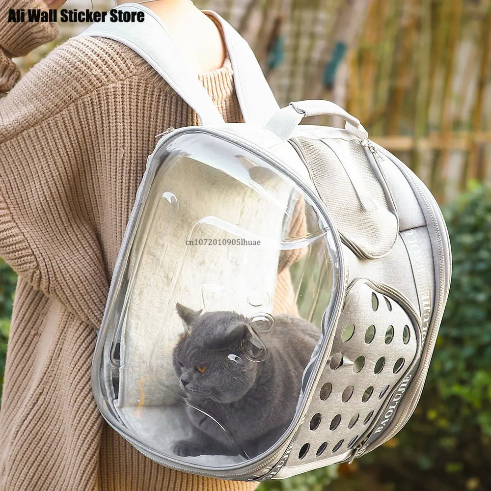 

Cat Backpack Breathable Pet Travel Transport Shoulder Bag With Window Portable Carrier For Cats