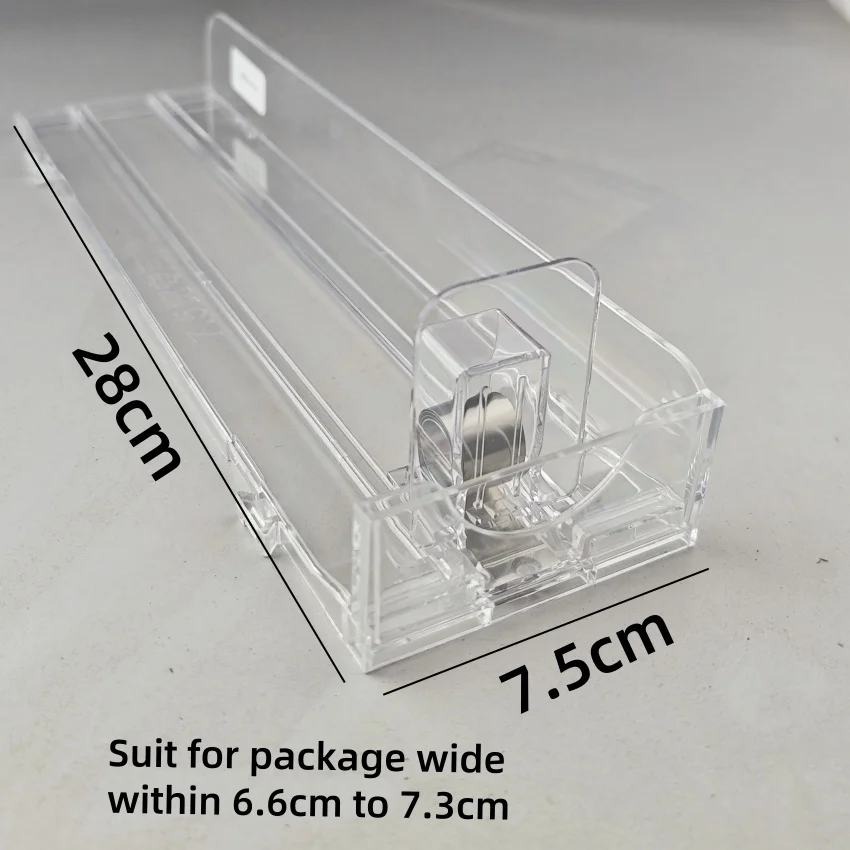 15pcs Plastic Shelf Automatic Refill Pushing Pusher Wide 7.5cm Supermarket Rack Cigarettes Products Unibody Single Side