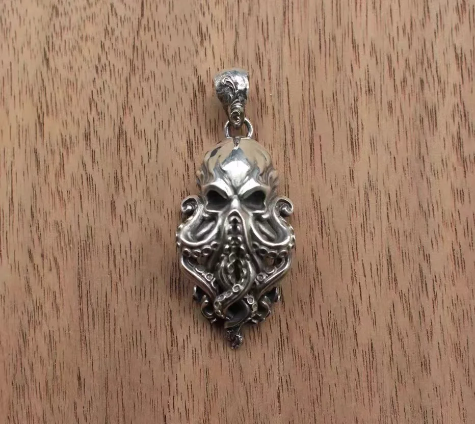 S925 Argento Old Craft Sleeping God Ksulu Ciondolo Europa E America Tide Brand Pendant