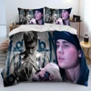 Popular Singe Justin Bieber JBiebs Comforter Bedding Set,Duvet Cover Bed Set Quilt Cover Pillowcase,king Queen Size Bedding Set 3