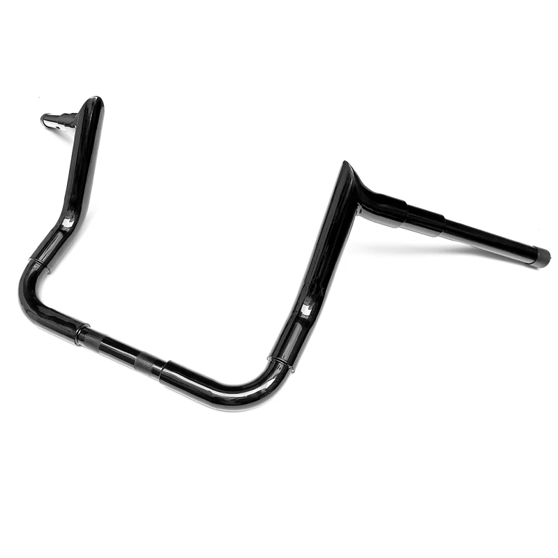 Hcmt 1.5 Pollici Big Bagger Bar 12 "Ape Hangers Manubrio Compatibile Con 1996-2023 Harley-Davidson Touring (Nero Lucido)