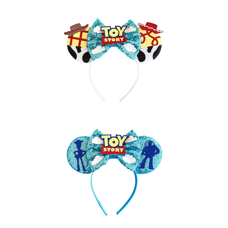 Disney Alien Hairbands Kids Sherif Woody Hair Bands Toy Story Headwear Girls Buzz Lightyear Hairband Cappello Da Cowboy Accessori Per Capelli