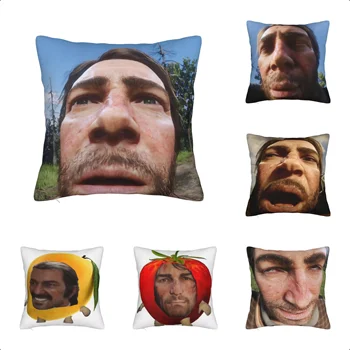 1 Piece Arthur Morgan Pillowcase Polyester Cushion Cover Gift Game Pillowcase Suitable for Bedroom Sofa Pillowcase 1