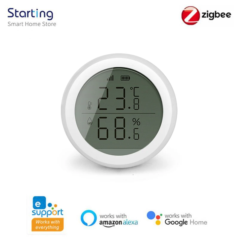 

EWelink Zigbee Temperature And Humidity Sensor Indoor Hygrometer Thermometer Detector APP Remote Control Smart Home