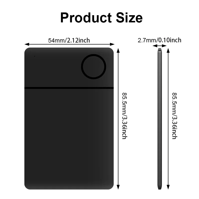 Smart Airtag Card Smart Anti-lost Device Wireless Charging FindMy Locator Suitable for Apple Search App