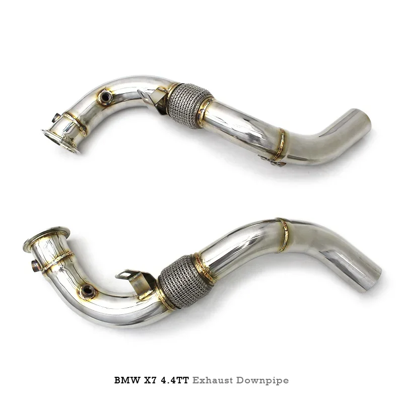 Head Section High flow Pipes branch downpipe Exhaust Pipe with catalyst For BMW X7 G07 4.4TT -